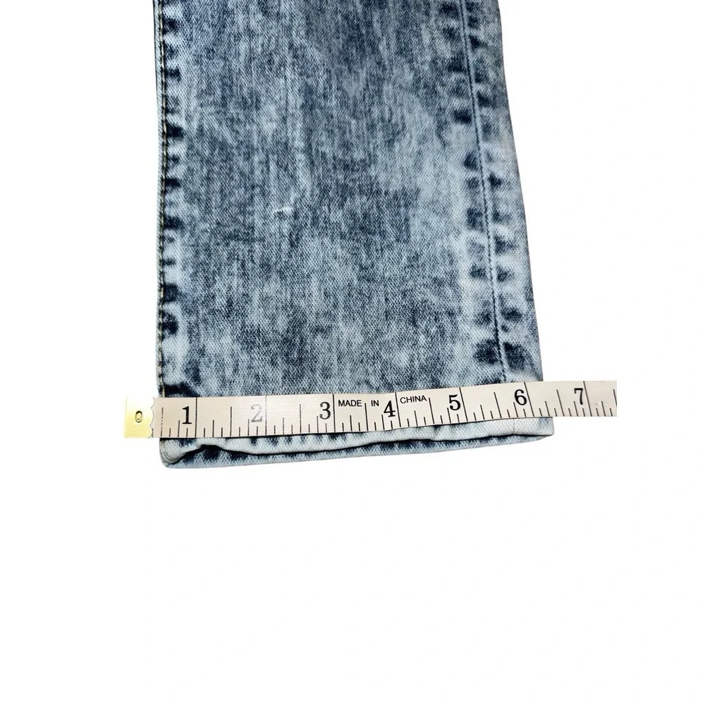 True Religion Jeans Rocco 29x34 Big T‎ Flap Pocket Relaxed Skinny Acid Wash